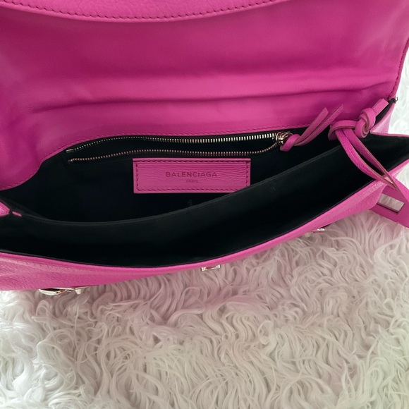 💖 Balenciaga metallic edge lambskin envelop clutch bag Rose 💖 - Picture 13 of 14